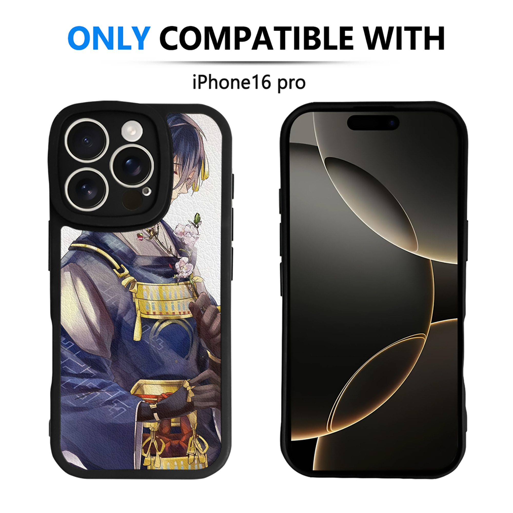 （画像用） 刀剣乱舞 Touken Ranbu 【iPhone 16シリーズ対応】シリコンスマホケース（レザー調） 材質：シリコン